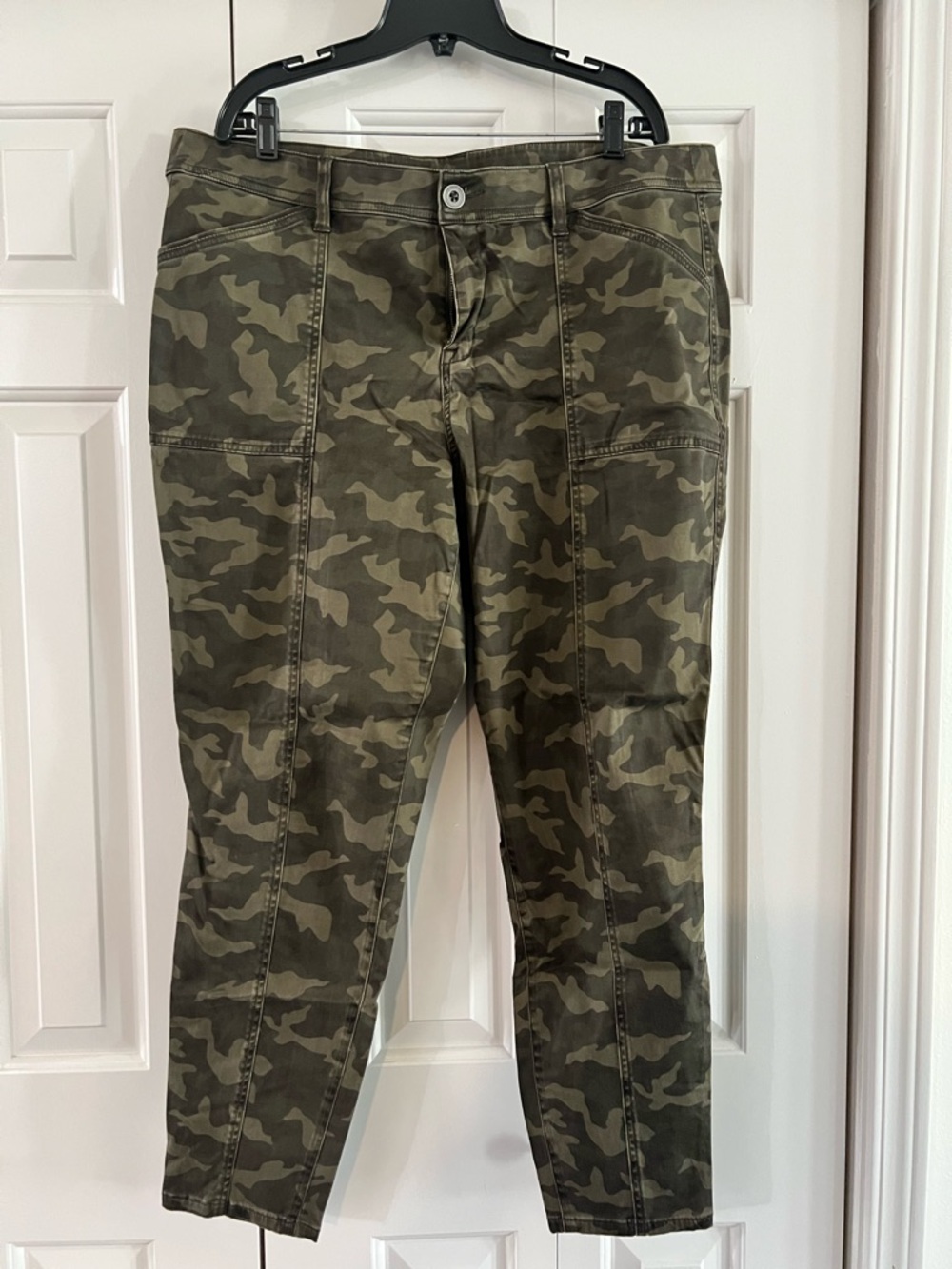Lane Bryant Olive Camo Utility Pants